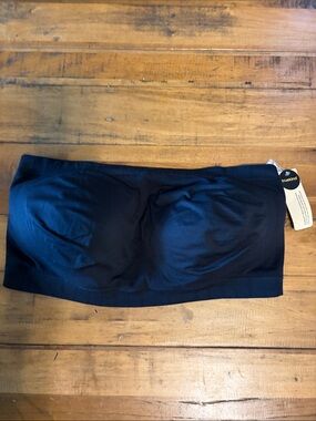 True Kind Strapless Black Bandeau  Bra 4XL